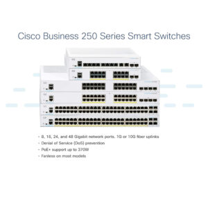 Cisco Business CBS250-24T-4G Smart Switch 24 Port GE - series