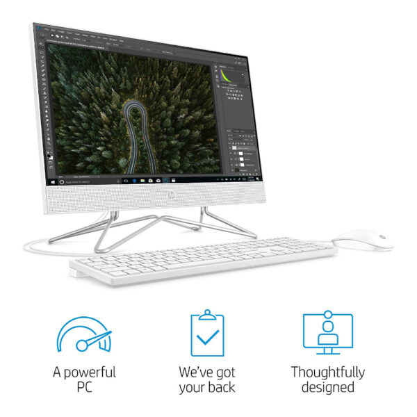 HP 22-inch All-in-One Desktop Computer, AMD Athlon Silver 3050U